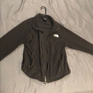 Black North Face Zip Up Jacket